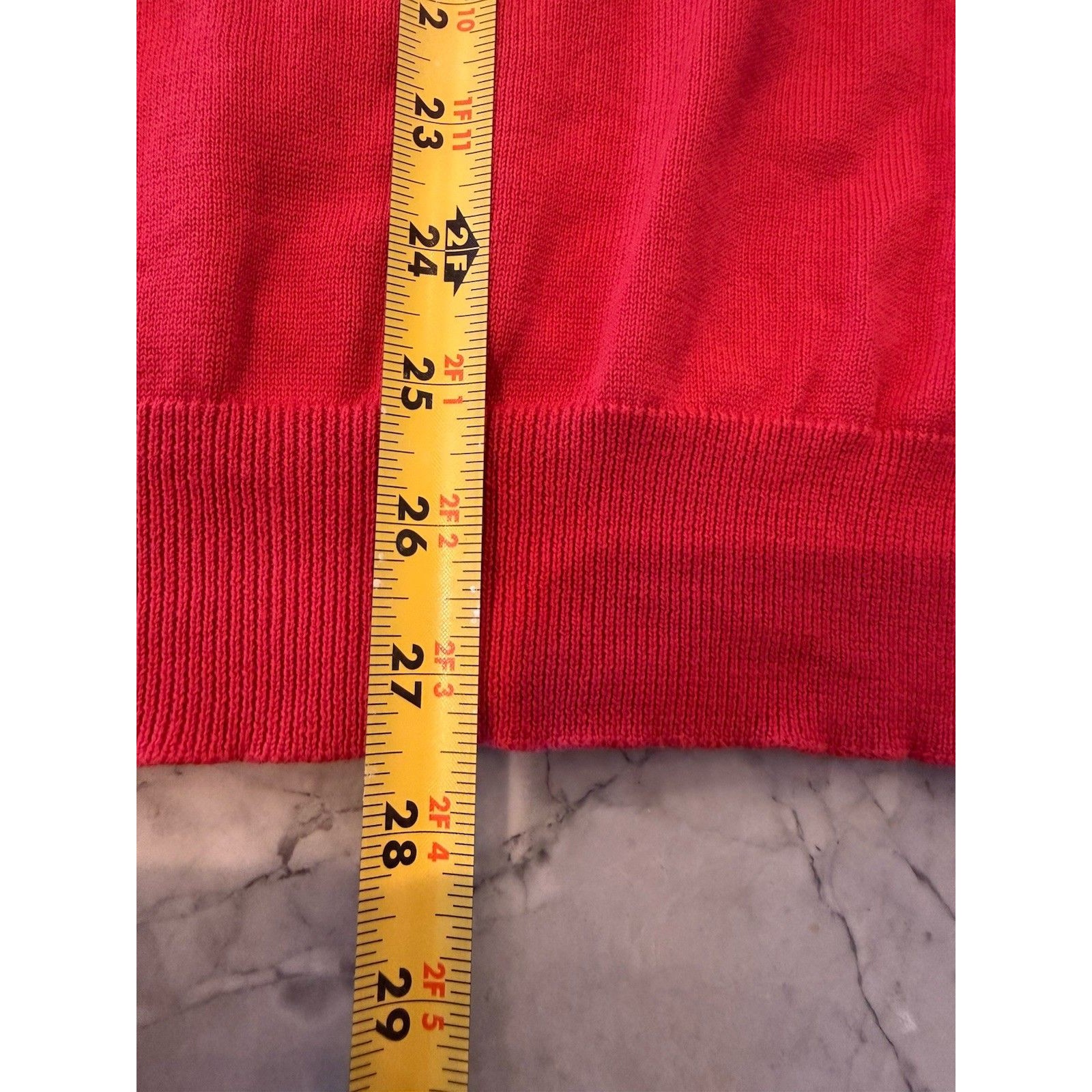 Southern Tide Skipjack Men’s M Red 100% Cotton V-Neck Sweater Pristine — image 5 of 6